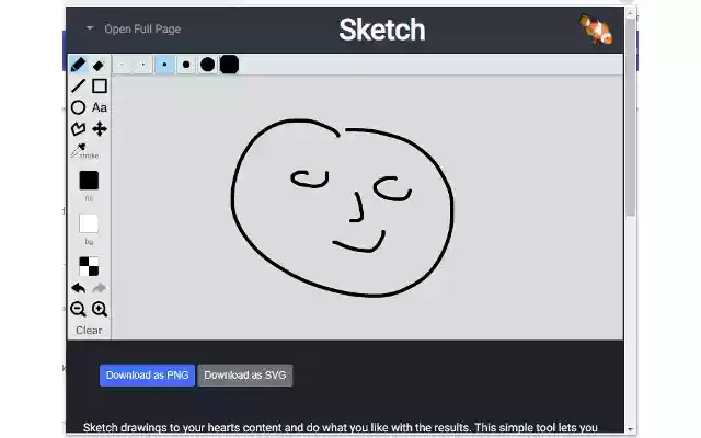 Sketch  from Chrome web store to be run with OffiDocs Chromium online