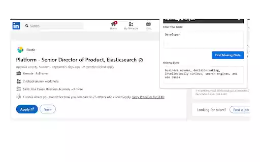 Skill Gap Finder  from Chrome web store to be run with OffiDocs Chromium online