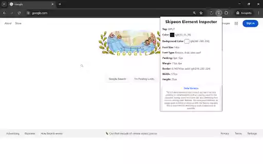 Skipeon Element Inspector  from Chrome web store to be run with OffiDocs Chromium online