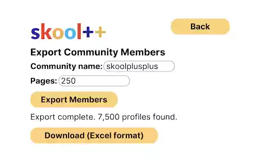 Skool++  from Chrome web store to be run with OffiDocs Chromium online