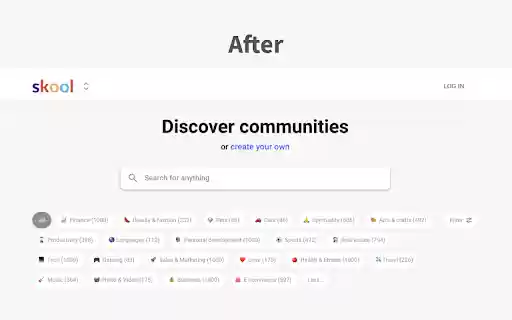 Skool Group Count  from Chrome web store to be run with OffiDocs Chromium online