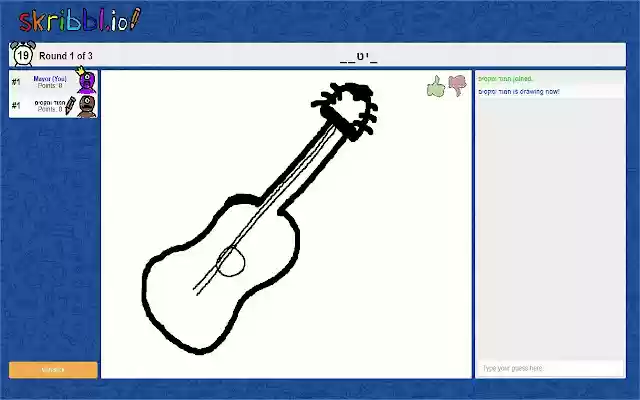 Skribbl RTL  from Chrome web store to be run with OffiDocs Chromium online