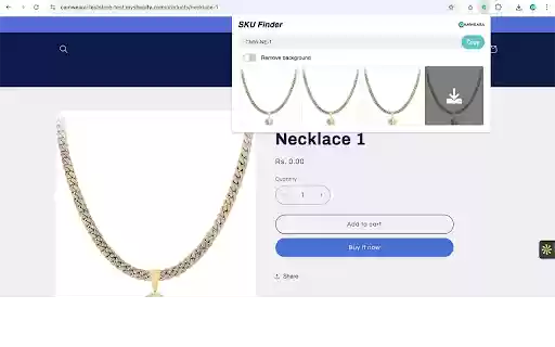 SKU Finder and Image Downloader  from Chrome web store to be run with OffiDocs Chromium online
