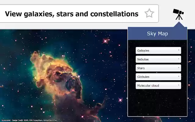 Sky map from Chrome web store to be run with OffiDocs Chromium online Sky map from Chrome web store to be run with OffiDocs Chromium online