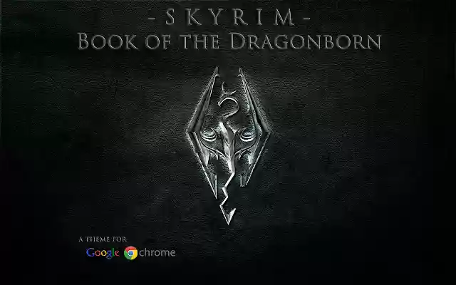Skyrim: Book of the Dragonborn Theme  from Chrome web store to be run with OffiDocs Chromium online