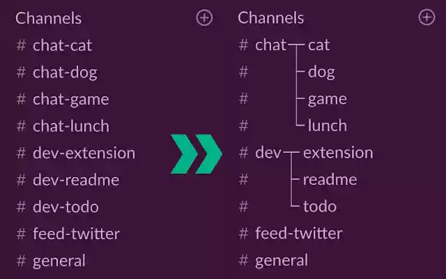 Slack Channels Grouping  from Chrome web store to be run with OffiDocs Chromium online