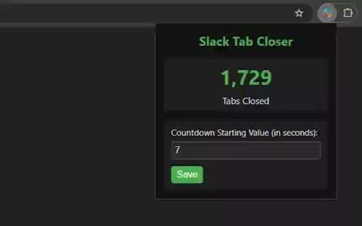 Slack Tab (Webpage) Closer  from Chrome web store to be run with OffiDocs Chromium online