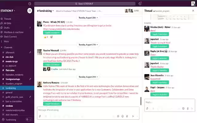 Slack™ Translate  from Chrome web store to be run with OffiDocs Chromium online