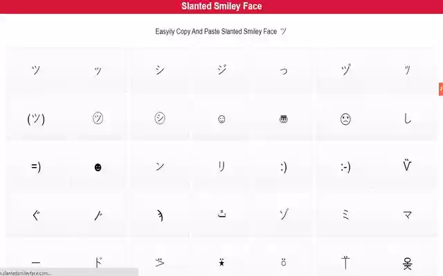 Slanted Smiley Face  from Chrome web store to be run with OffiDocs Chromium online