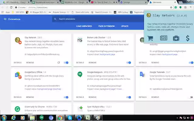 Slay Network  from Chrome web store to be run with OffiDocs Chromium online