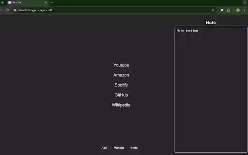 Sleek Favorites  from Chrome web store to be run with OffiDocs Chromium online