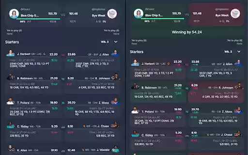 Sleeper.com Matchup Extension  from Chrome web store to be run with OffiDocs Chromium online