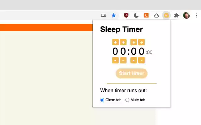 Pengatur Waktu Tidur dari toko web Chrome untuk dijalankan dengan OffiDocs Chromium online