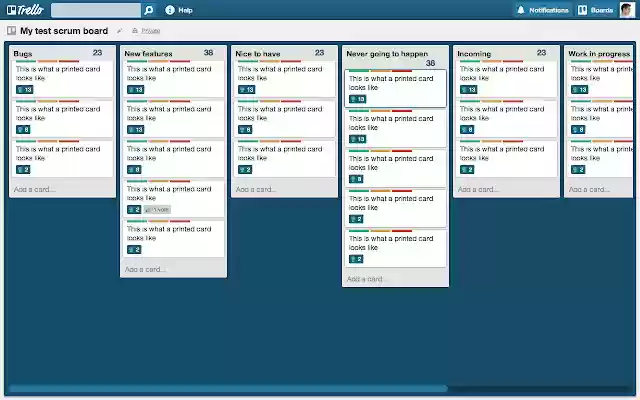 Chrome ウェブストアの Trello 用スリム リストを OffiDocs Chromium オンラインで実行