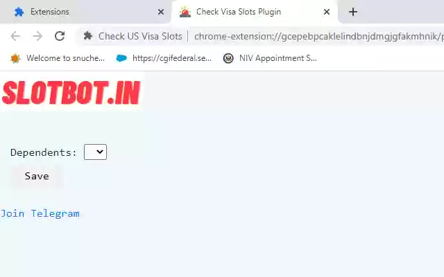 Slotbot.in ຈາກຮ້ານເວັບ Chrome ທີ່ຈະດໍາເນີນການກັບ OffiDocs Chromium ອອນໄລນ໌