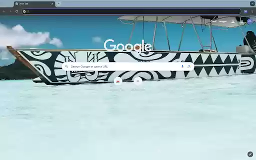 small boat and blue sea  from Chrome web store to be run with OffiDocs Chromium online