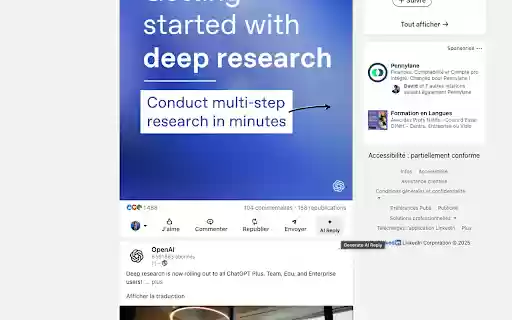 Smart AI Reply  from Chrome web store to be run with OffiDocs Chromium online