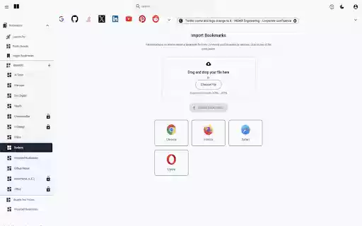 Smart Bookmark Manager Linqlist  from Chrome web store to be run with OffiDocs Chromium online