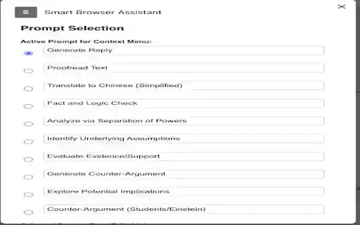 Smart Browser Assistant  from Chrome web store to be run with OffiDocs Chromium online Smart Browser Assistant  from Chrome web store to be run with OffiDocs Chromium online