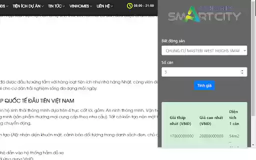 Smart City Hà Nội  from Chrome web store to be run with OffiDocs Chromium online
