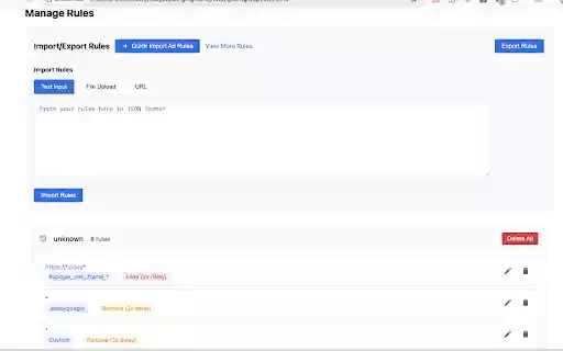 Smart Hide  from Chrome web store to be run with OffiDocs Chromium online