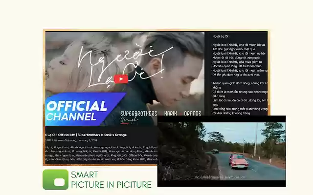 Smart Picture in Picture  from Chrome web store to be run with OffiDocs Chromium online