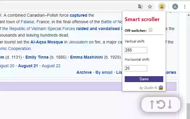 Smart Scroll Polissa  from Chrome web store to be run with OffiDocs Chromium online