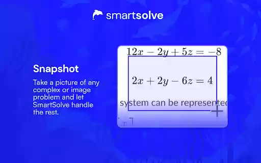 SmartSolve AI Homework Solver  from Chrome web store to be run with OffiDocs Chromium online