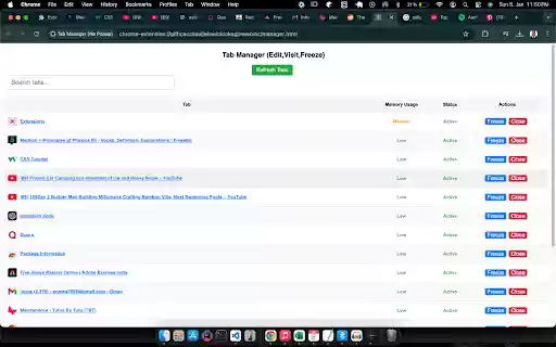 Smart Tab Manager: Freeze, Search, Close, Navigate from Chrome web store to be run with OffiDocs Chromium online Smart Tab Manager: Freeze, Search, Close, Navigate from Chrome web store to be run with OffiDocs Chromium online