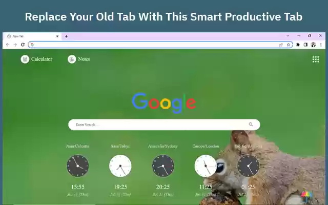 Chromeウェブストアからすべてのタイムゾーンを備えたスマートワールドクロックをOffiDocs Chromiumでオンラインで実行
