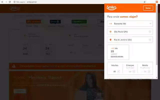 Smiles Para Onde Viajar? from Chrome web store to be run with OffiDocs Chromium online Smiles Para Onde Viajar? from Chrome web store to be run with OffiDocs Chromium online