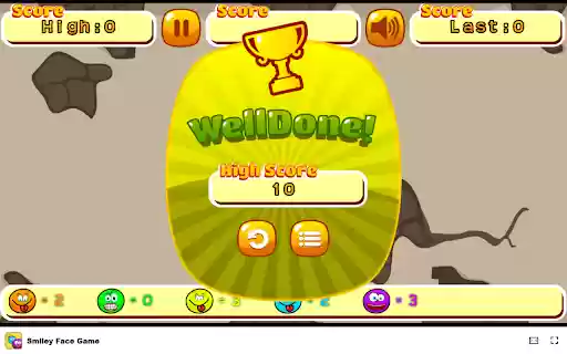 Smiley Face Game Game in Browser Free  Offline available  from Chrome web store to be run with OffiDocs Chromium online