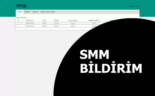 SMMM Bildirim  from Chrome web store to be run with OffiDocs Chromium online