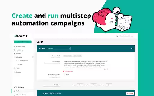 Snaily for LinkedIn™ Auto Connect from Chrome web store to be run with OffiDocs Chromium online Snaily for LinkedIn™ Auto Connect from Chrome web store to be run with OffiDocs Chromium online