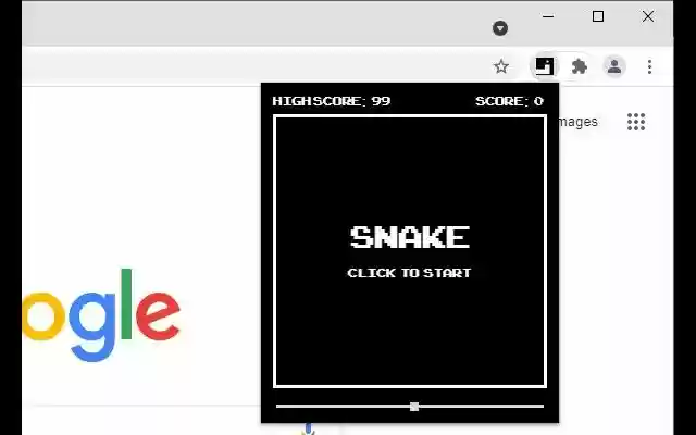Snake  from Chrome web store to be run with OffiDocs Chromium online