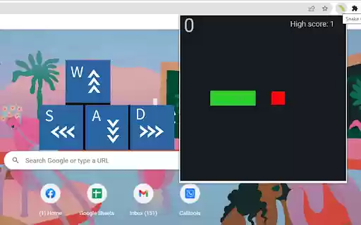 Snake Game (New)  from Chrome web store to be run with OffiDocs Chromium online