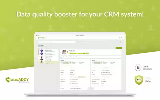 snapADDY DataQuality  from Chrome web store to be run with OffiDocs Chromium online
