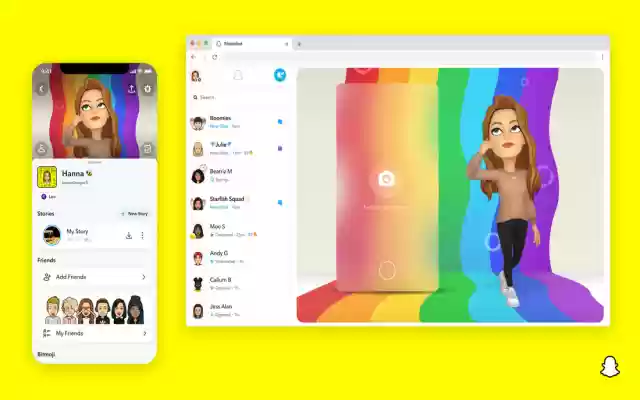 Snapchat Mobile  from Chrome web store to be run with OffiDocs Chromium online