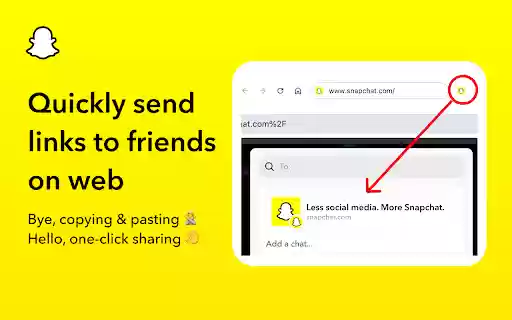 Snapchat One Click Share  from Chrome web store to be run with OffiDocs Chromium online