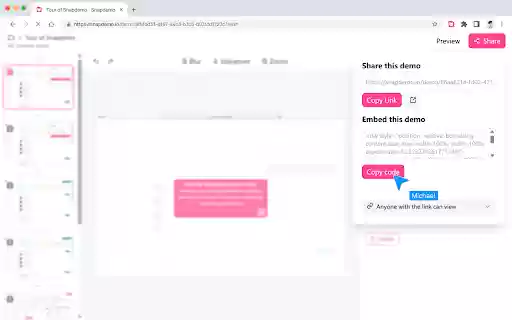 Snapdemo: AI interactive product demo  from Chrome web store to be run with OffiDocs Chromium online