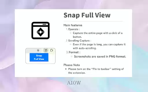 Snap Full View from Chrome web store to be run with OffiDocs Chromium online Snap Full View from Chrome web store to be run with OffiDocs Chromium online