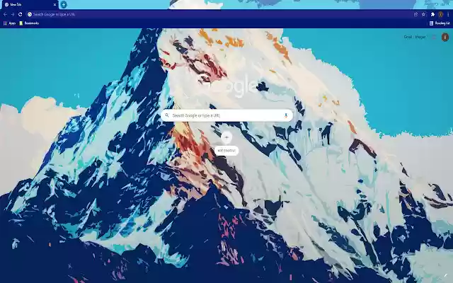 Snow Mountain Wallpaper Theme  from Chrome web store to be run with OffiDocs Chromium online