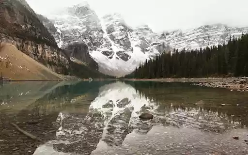 Snowy mountains and clear lakes  from Chrome web store to be run with OffiDocs Chromium online