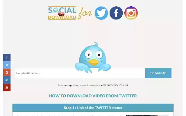 Social Downloader  from Chrome web store to be run with OffiDocs Chromium online