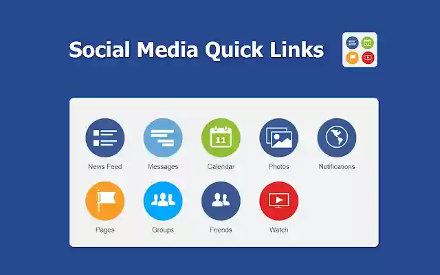 Social Media Quick Links  from Chrome web store to be run with OffiDocs Chromium online