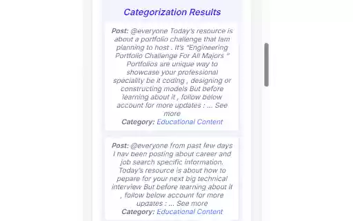 Social Media Screener  from Chrome web store to be run with OffiDocs Chromium online