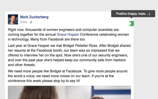 Social Sentiments  from Chrome web store to be run with OffiDocs Chromium online