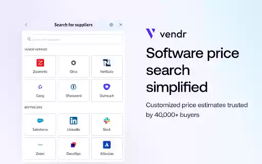 Software Prices by Vendr  from Chrome web store to be run with OffiDocs Chromium online