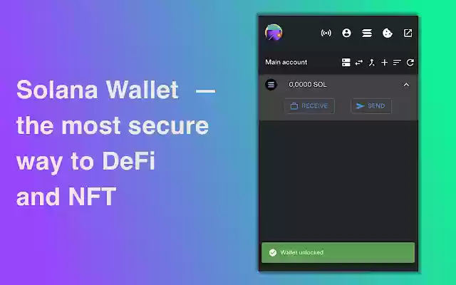 Solana Wallet  from Chrome web store to be run with OffiDocs Chromium online