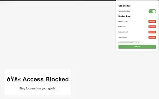 SolidFocus  from Chrome web store to be run with OffiDocs Chromium online